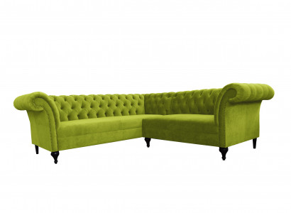 Chesterfield sectional sofa sectional couch designer sofa couch velvet leather sofa SLIII sofa №96
